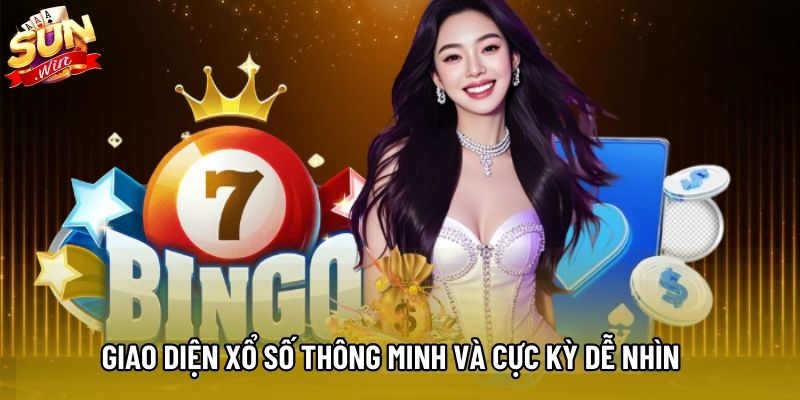 Giao diện xổ số thông minh và cực kỳ dễ nhìn