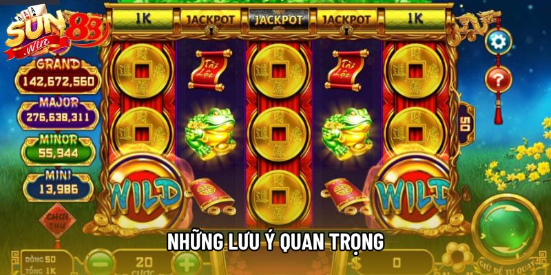 Những lưu ý quan trọng